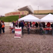 The Section 8 Tailgate as it winds down before kickoff.