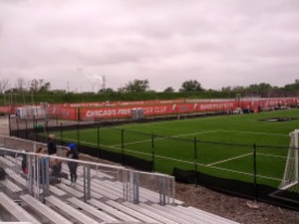The practice pitches at Toyota Park.